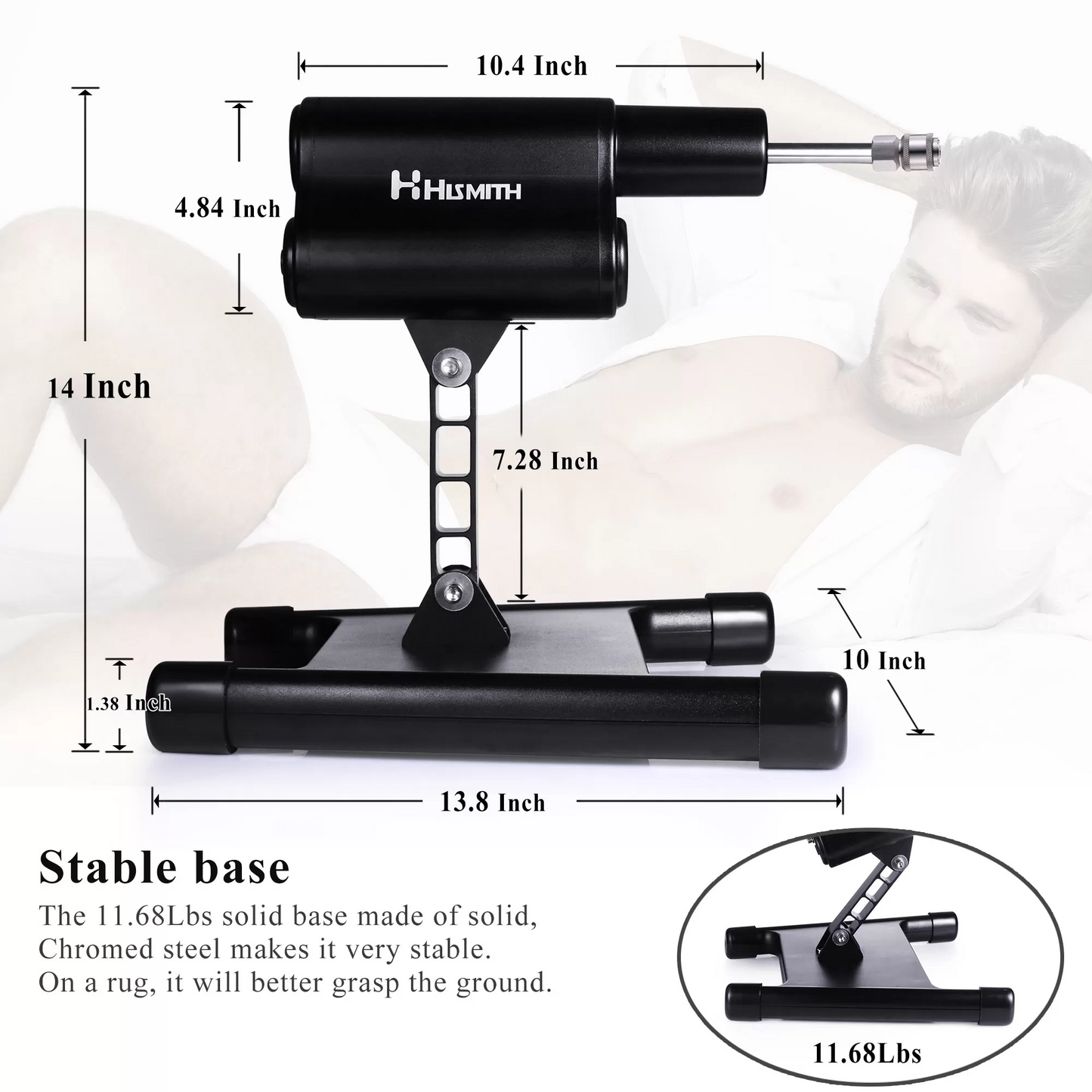 Hismith AK-03 Series Premium Sex Machine App Controlled With Remote - KlicLok System