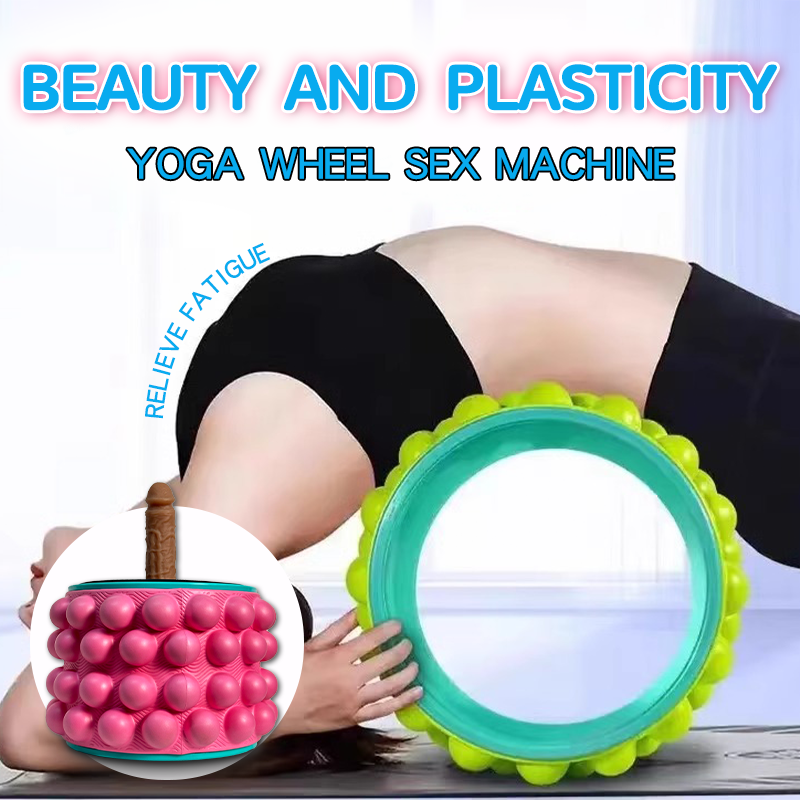 Yoga Wheel Simulated Penis Sex Machine Relieve Fatigue