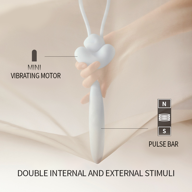 Knot Pulse Vibrator Telescopic Female Masturbator