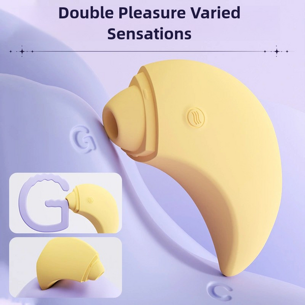 Mu Yue Vibrating Suction Device with Ambient Light Base – An Adult Toy for Female Self-Stimulation