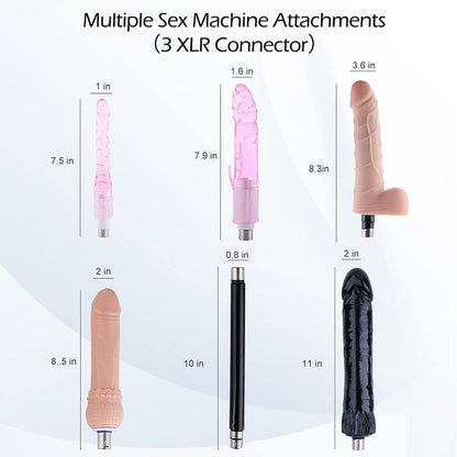 Lurevibe - Automatic Sex Machine Sex Toys,Thrusting Machines for Men Women,Love Machine Device Gun with 6 Attachments