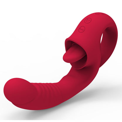 Lurevibe - Ava 2-in-1 Tongue-licking Vibrator