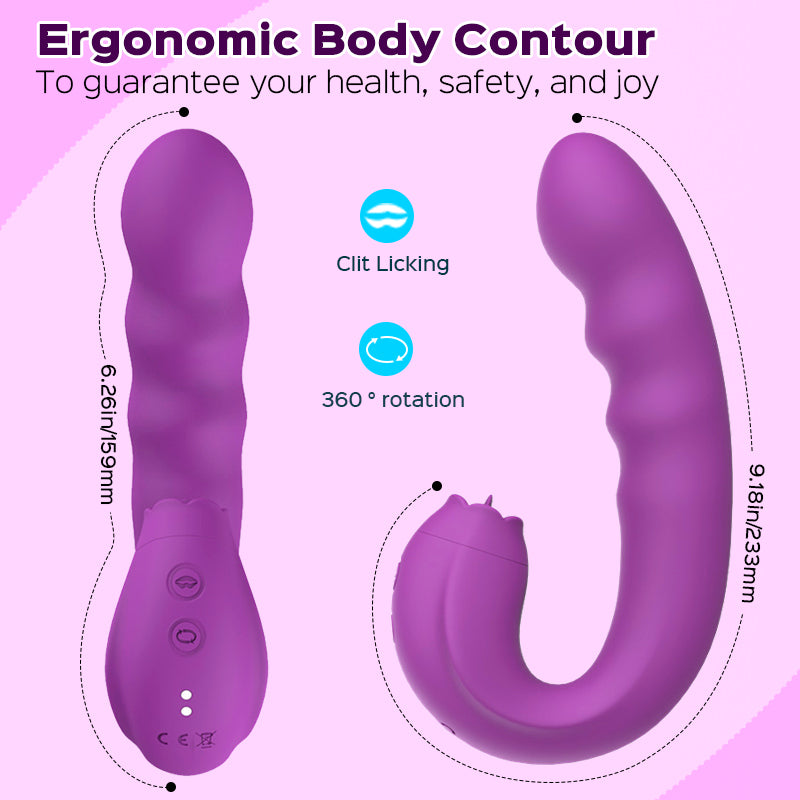 Lurevibe - 3 In 1 Female Clitoris Breast G-spot Stimulator