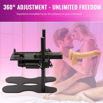 Automatic Sex Machine Gun Realistic Dildo 120W Powerful 360° Adjustable with 1 Remote Control