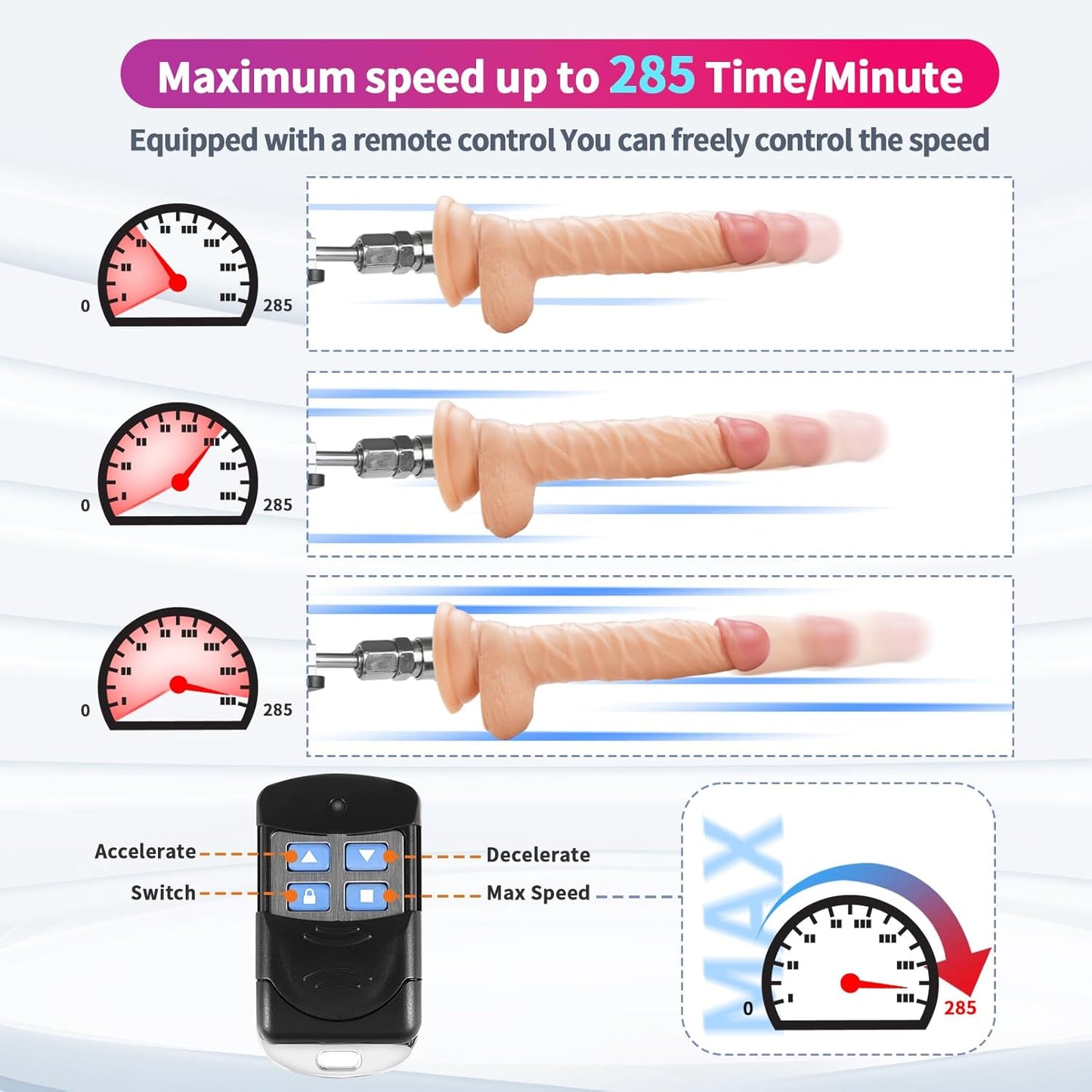 2-In-1 Handheld Automatic Thrusting Sex Machine Sm remote control Sex Toy