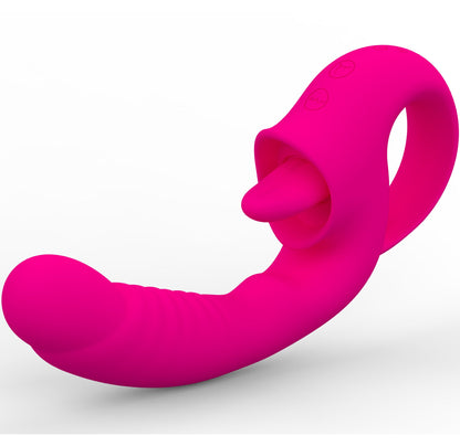 Lurevibe - Ava 2-in-1 Tongue-licking Vibrator