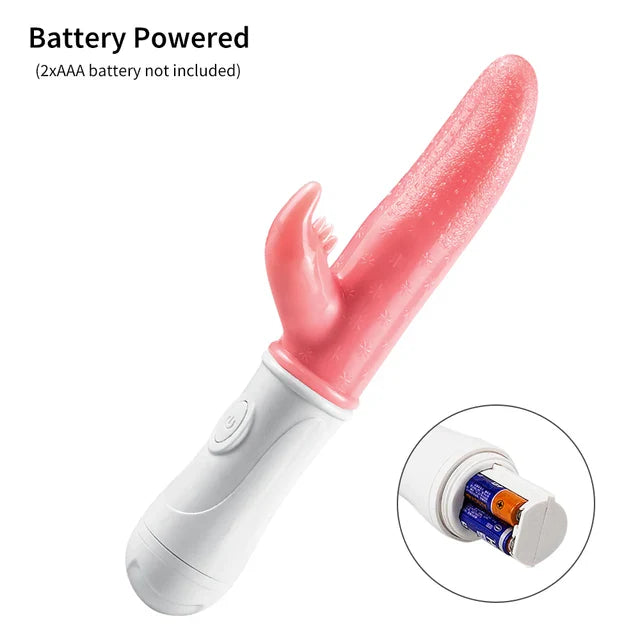 G-spot Clitoral Stimulation 12 Frequency Simulation Tongue Vaginal Massage Vibrator