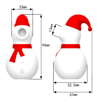 Christmas Snowman Vacuum Powerful Sucking Vibrator