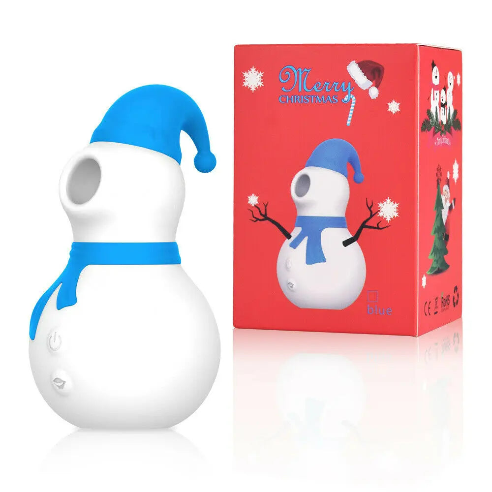 Christmas Snowman Vacuum Powerful Sucking Vibrator