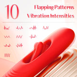 Lurevibe - Rose Muncher Lippenzungen-Saugvibrator mit klopfendem Dildovibrator 