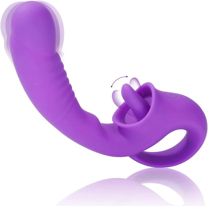 Lurevibe - Ava 2-in-1 Tongue-licking Vibrator