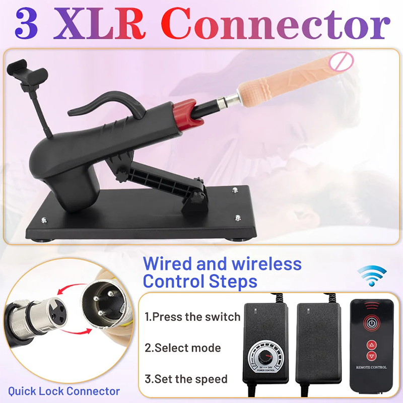 Telescopic Sex Machine Thrust Masturbation with Phone Holder