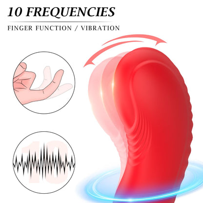 Remote Control Silicone Vibrator 10 Vibration Heating Prostate Massager