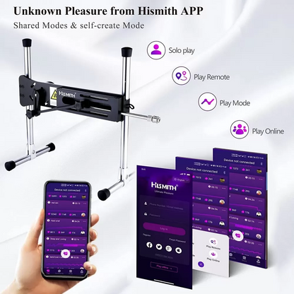 Hismith 4.0 Sex Machine - Modular Design With KlicLok, APP & Wire Control For Thrusting Action