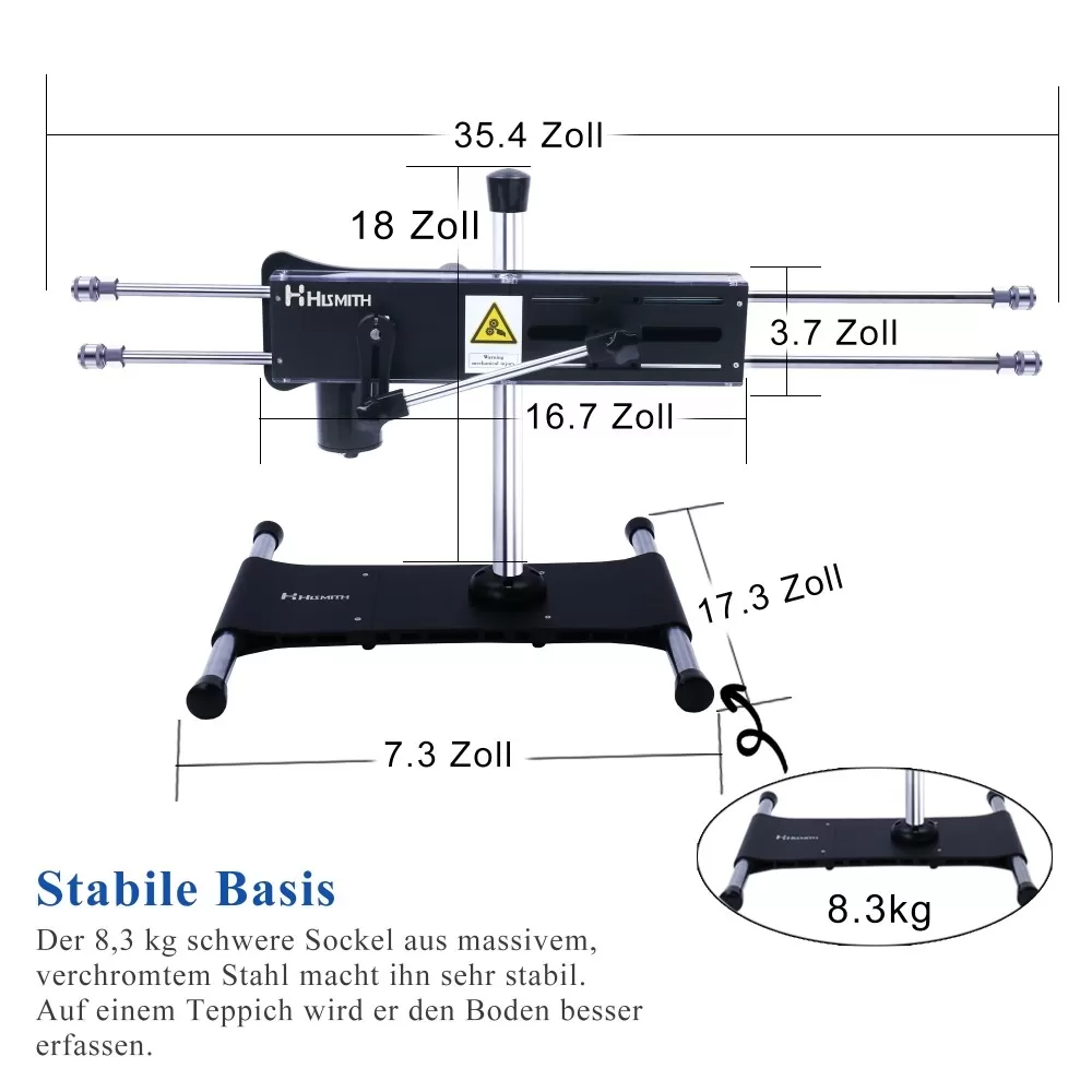 Hismith New Designed Quadruple Penetration Sex Machine, Premium Sex Machine